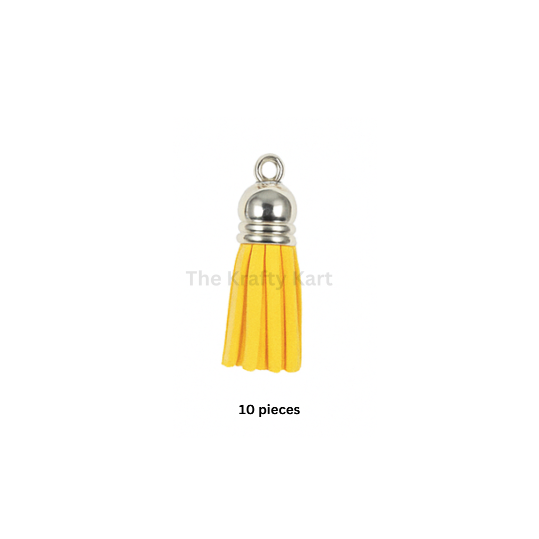 Silver Cap Tassels (10pcs)