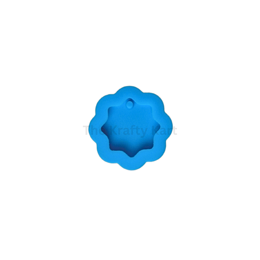 8 Kali Border Keychain Blue Mould