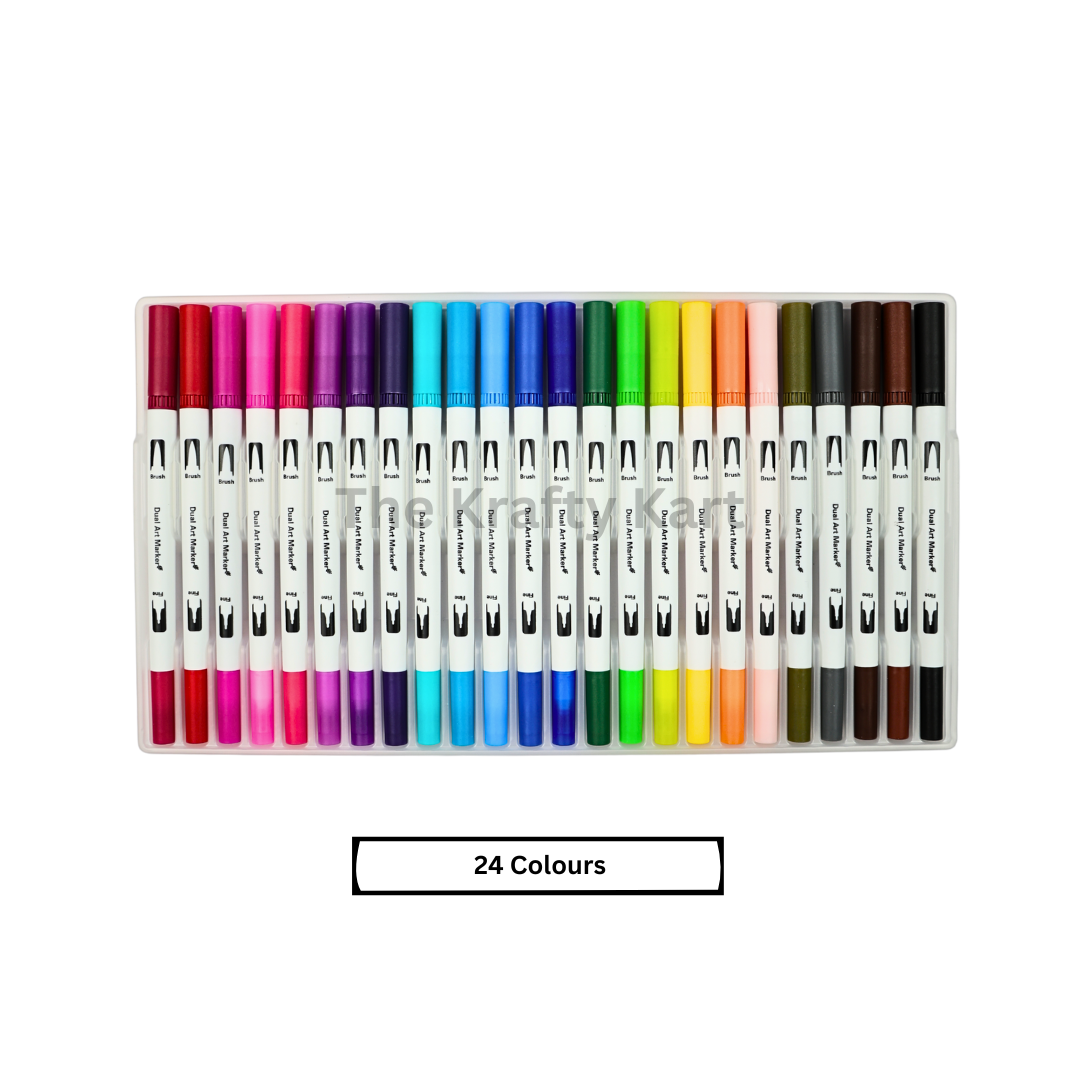 Dual Top Brush Pen (24PCS)