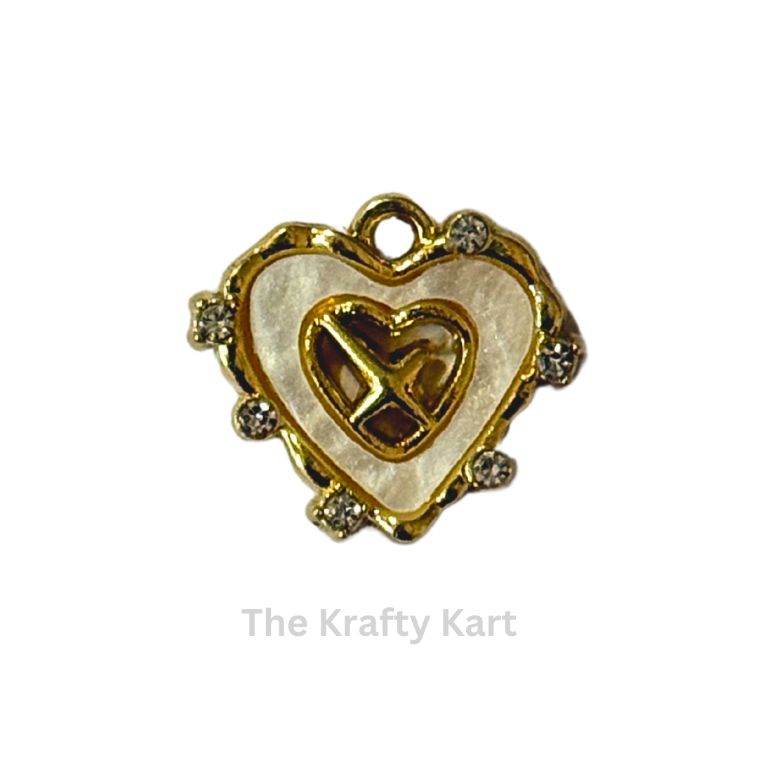 Anti-Tarnish Heart Charm Pendant (H)