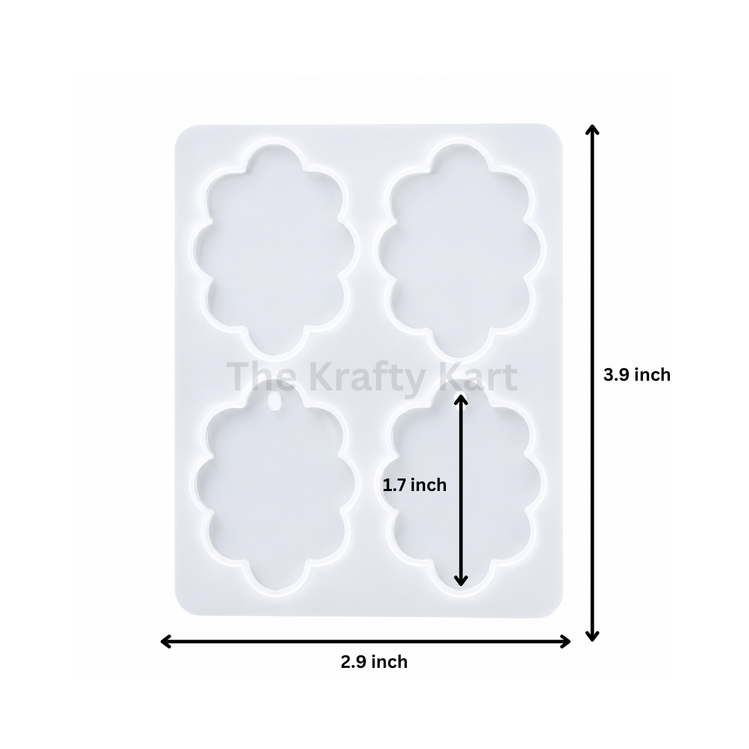 4 Cavity Oval Scalap Jewellery & Rakhi Mould