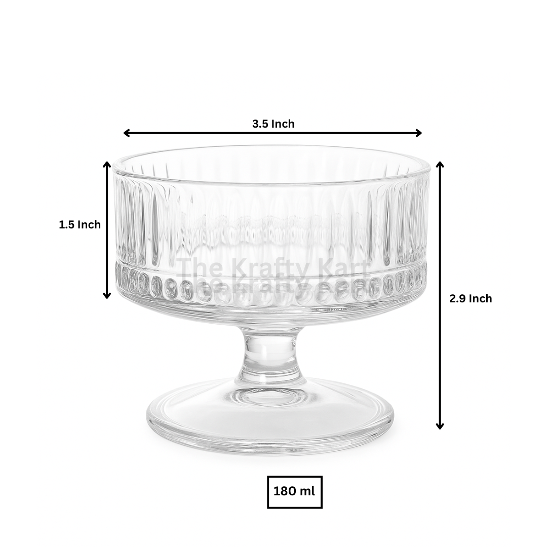 Icecream Bowl Candle Glass (B)
