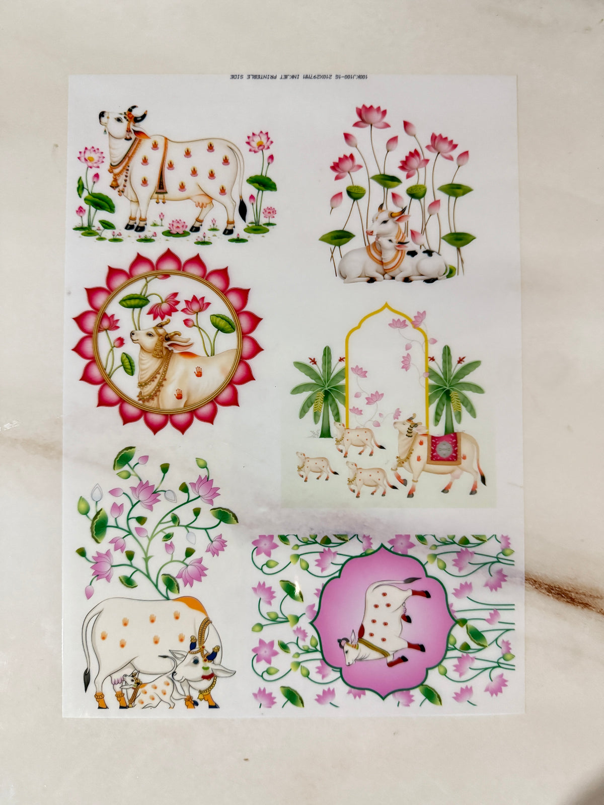 A4 Insert Sheet - Cow (A)
