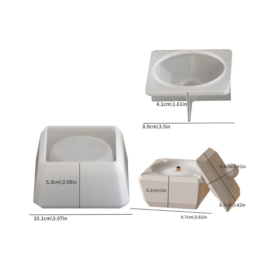 Classic Square Jar Mould