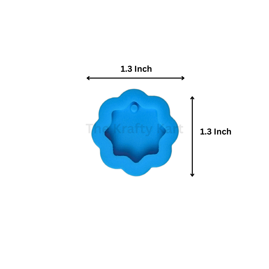 8 Kali Border Keychain Blue Mould