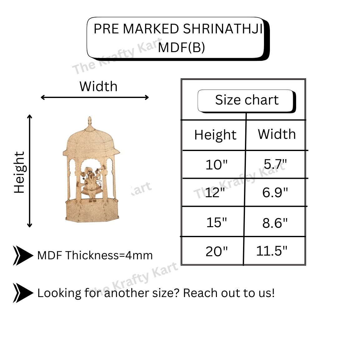 Pre Marked Shrinathji Mdf (B)