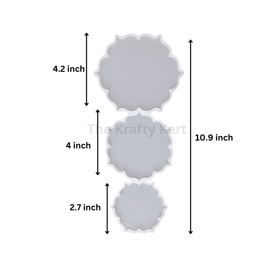 3 in 1 3D Flower Mould