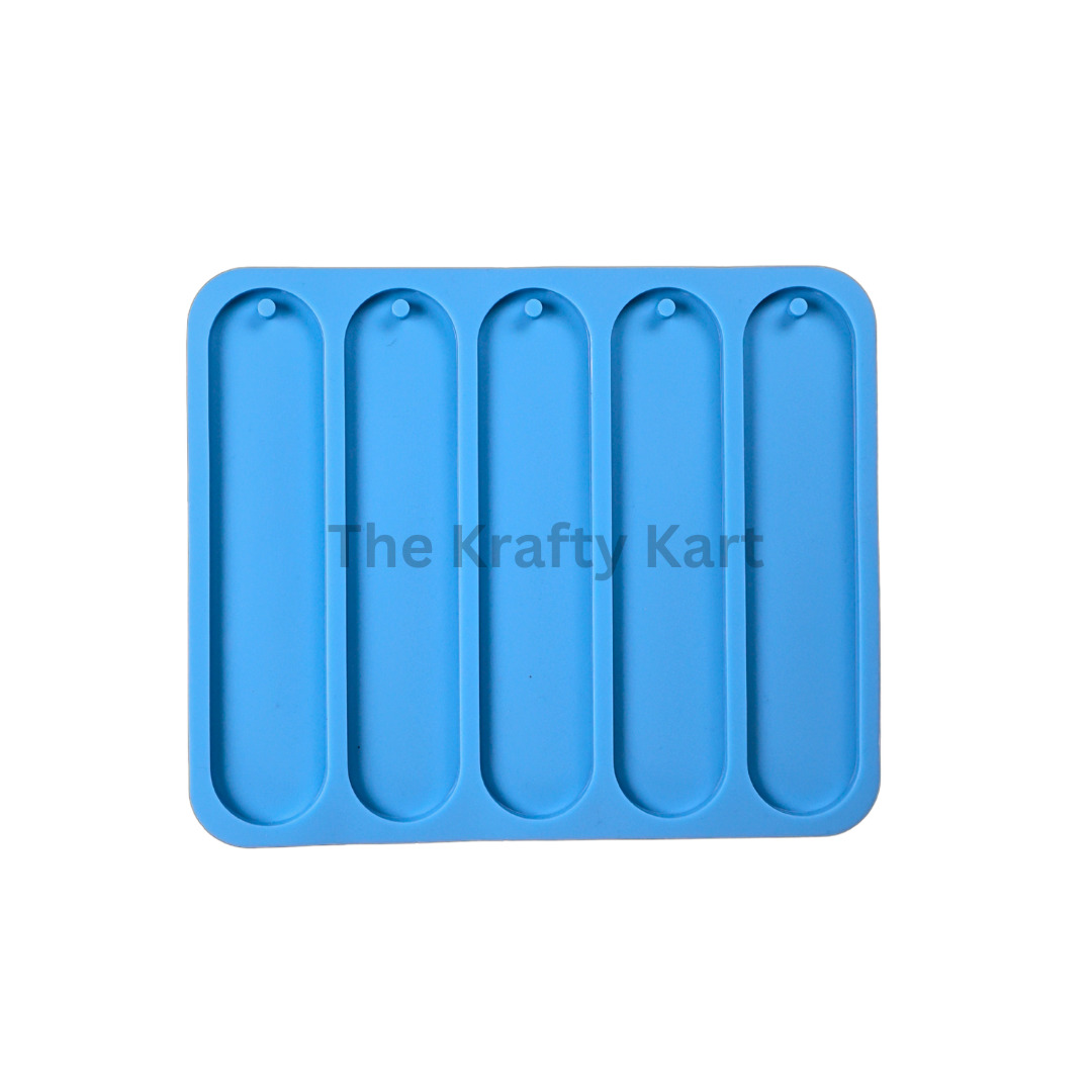 Oval Bookmark Blue Mould