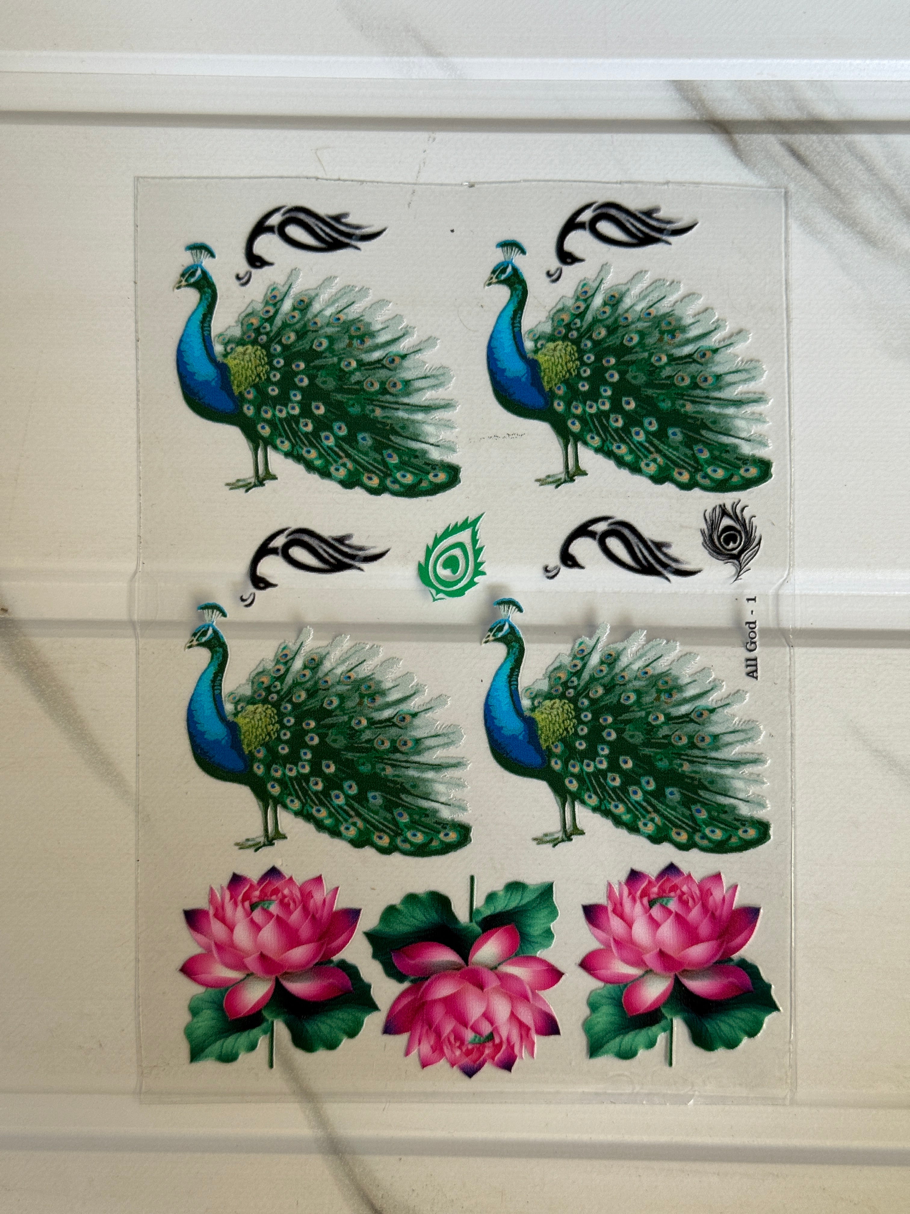Peacock - Peel Of Sticker