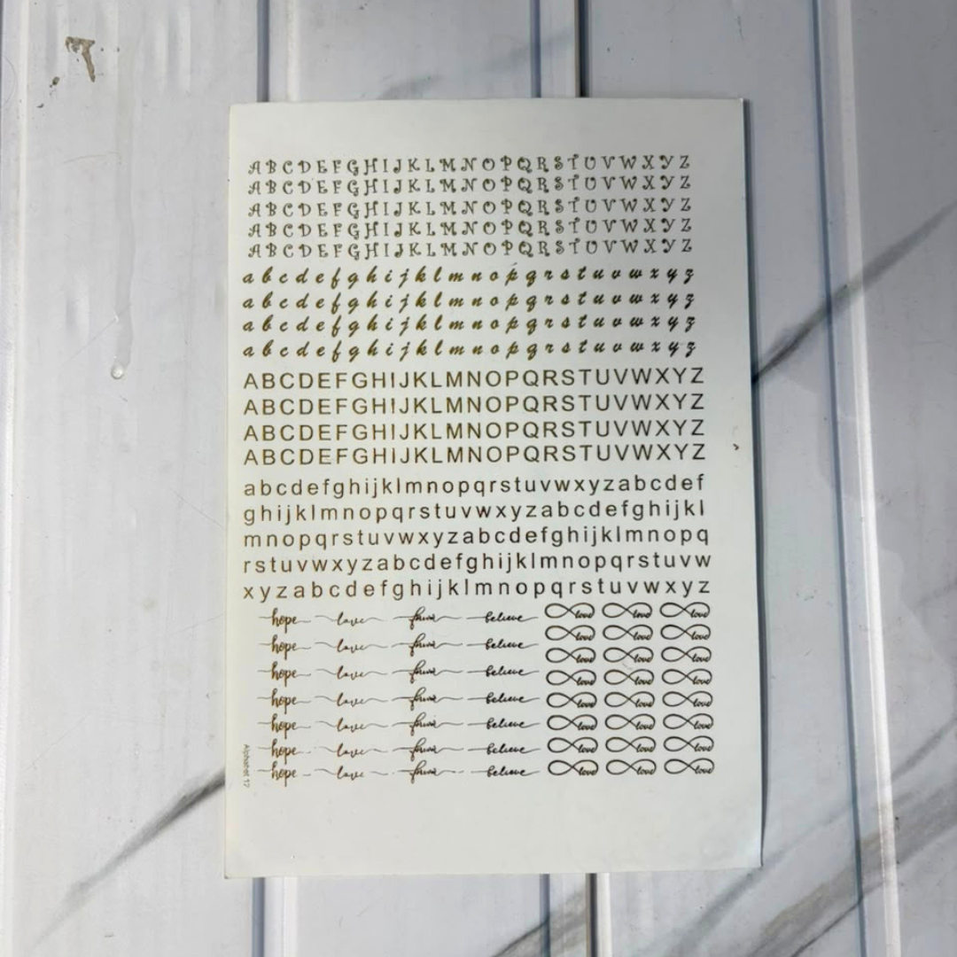 New Emboss Sticker (110)