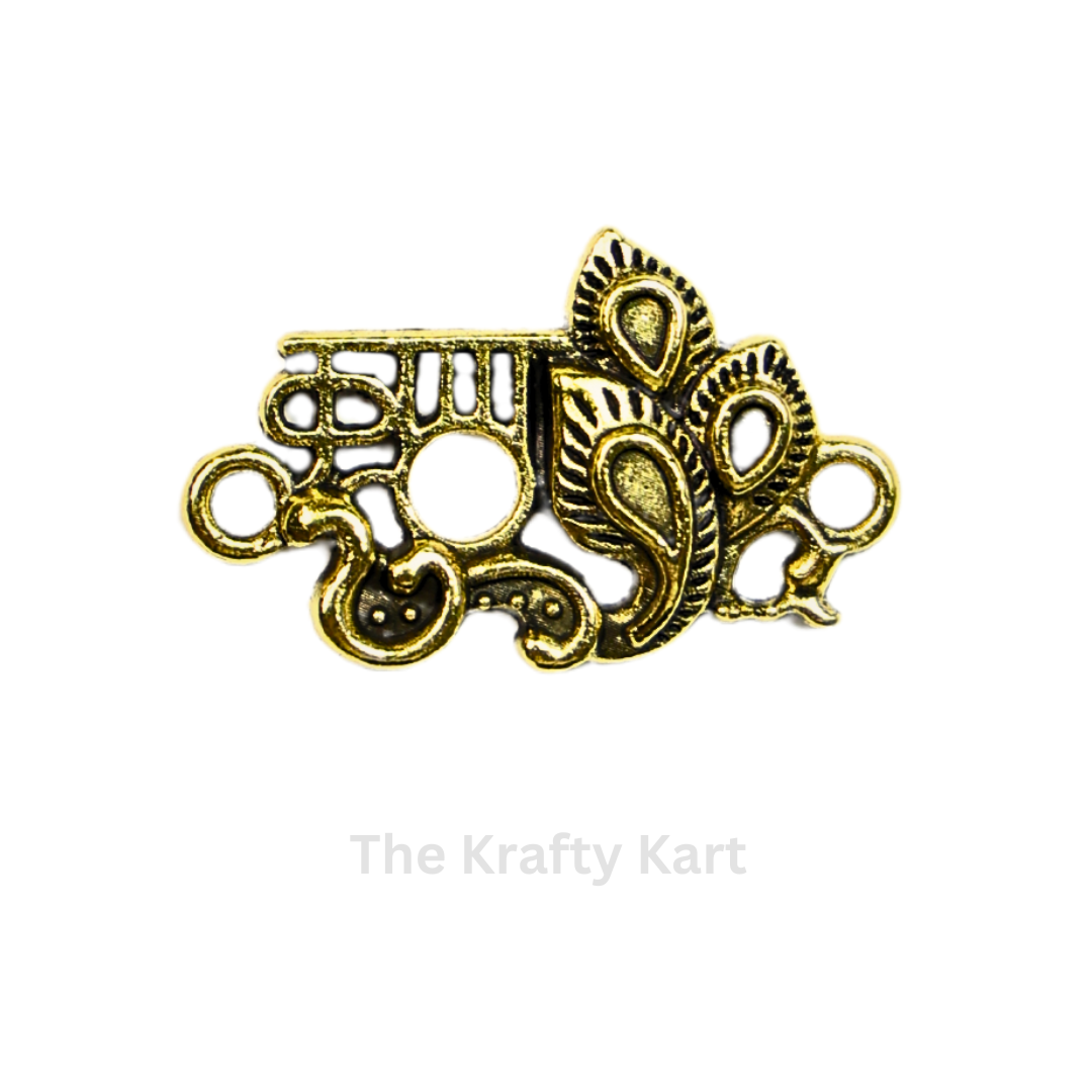 Golden Rakhi Charm - Krishna (A)