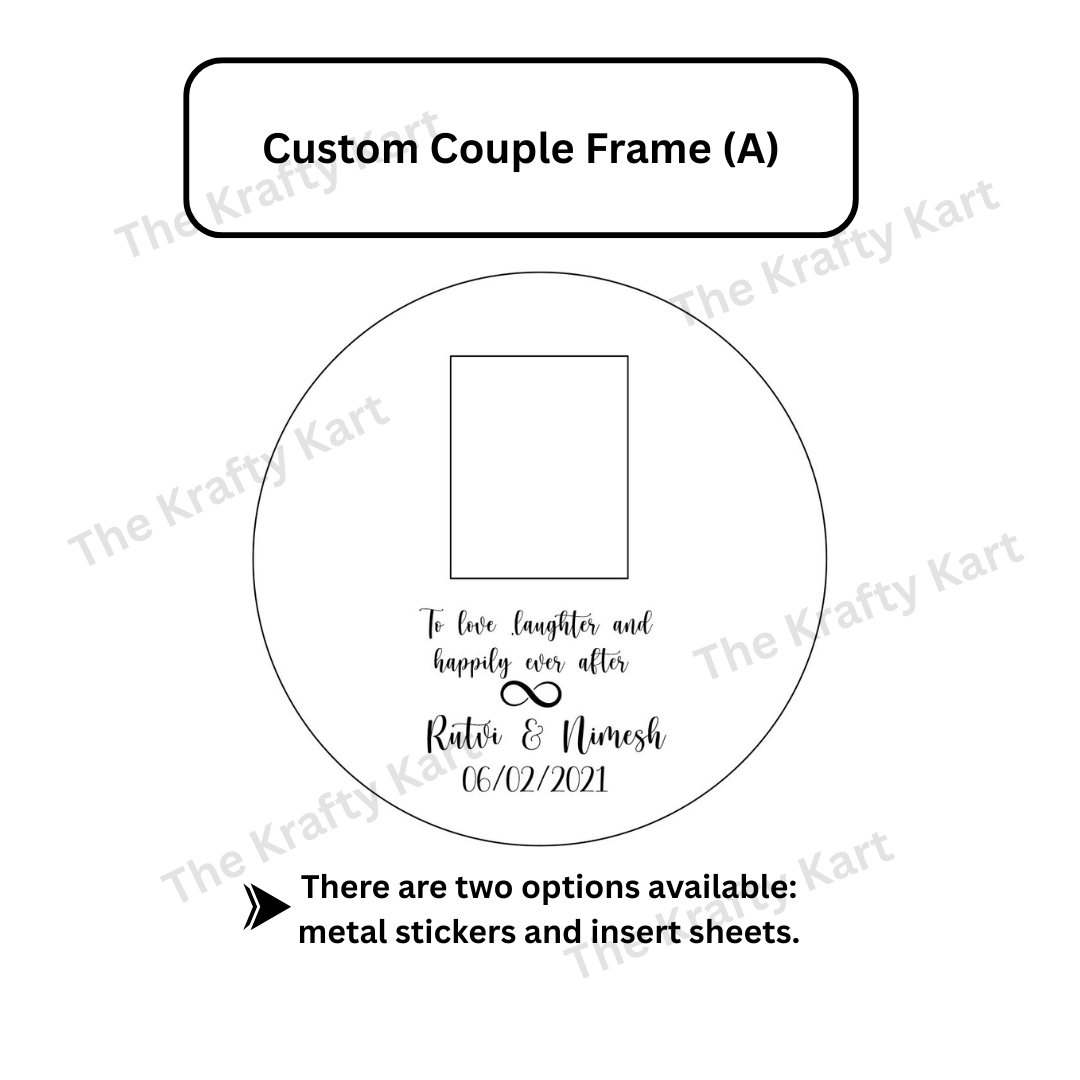 Custom Couple Platter Frame (A)
