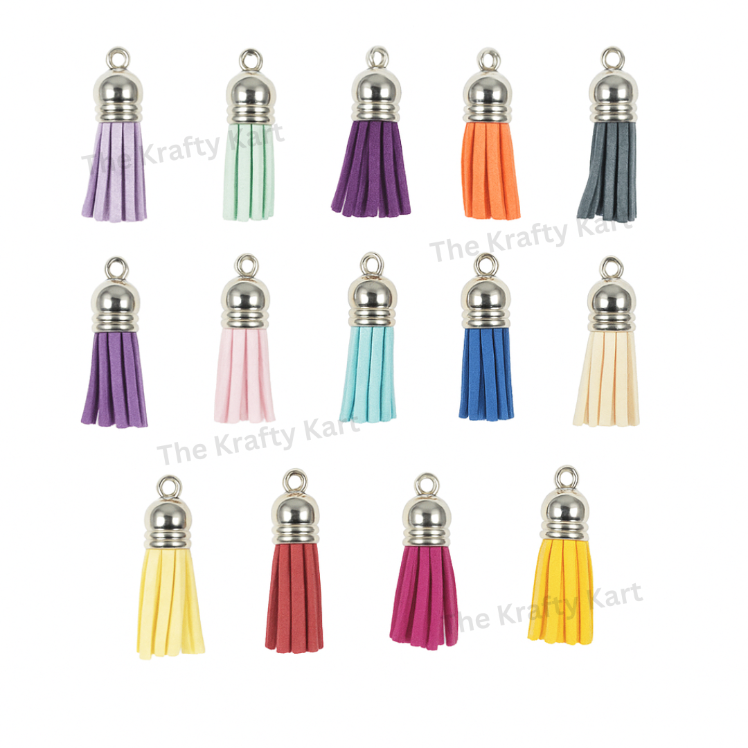 Silver Cap Tassels (10pcs)