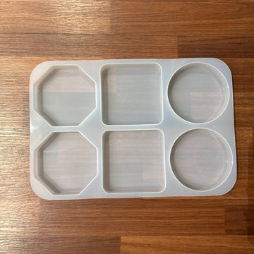 20MM DEEP 6 IN 1 COASTER MOULD