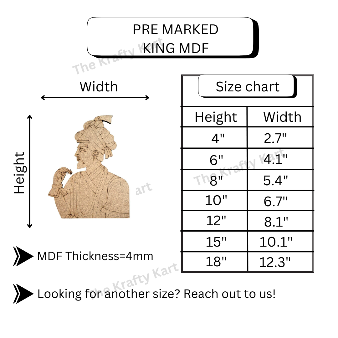 Pre Marked King Mdf