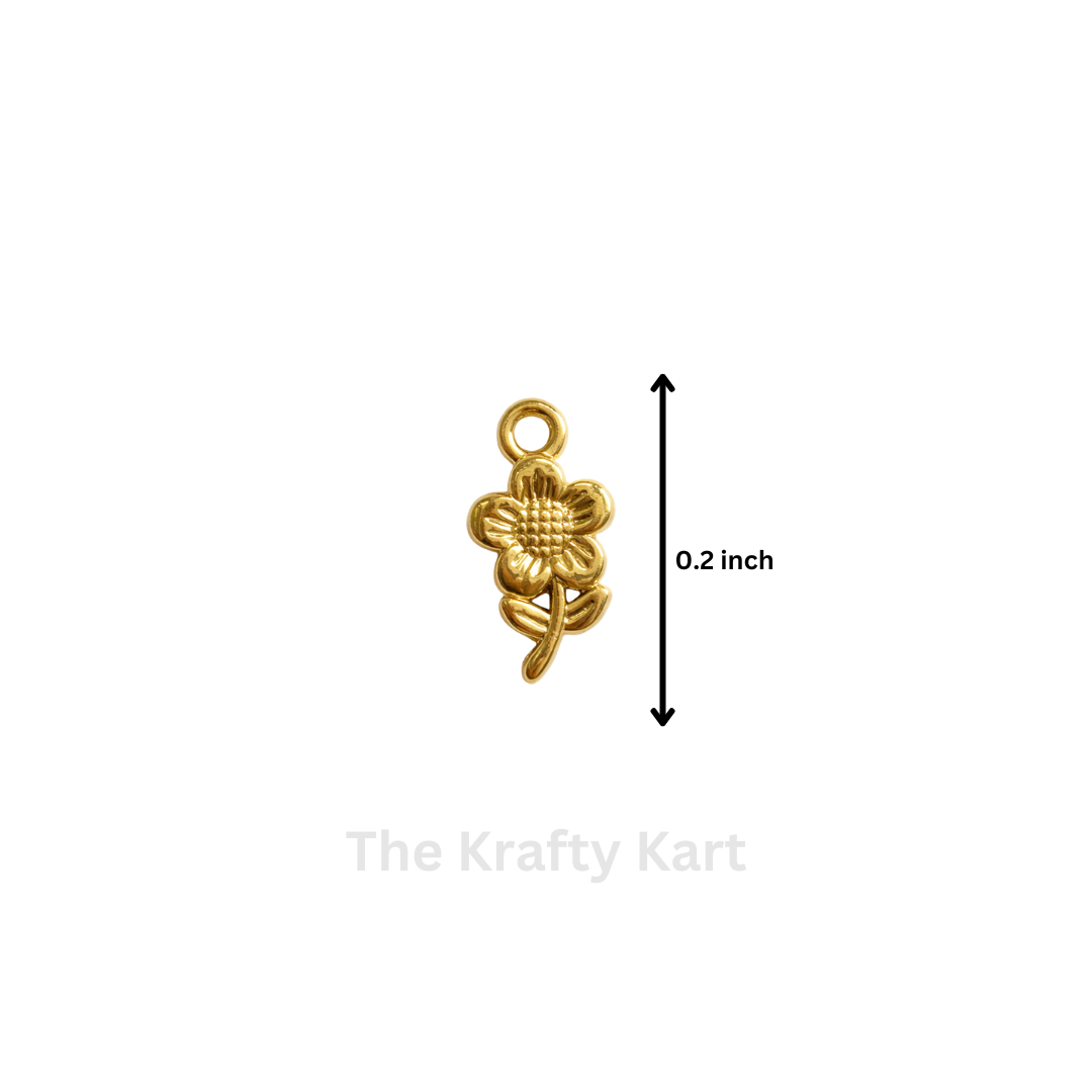 Golden Metal Plastic Charm (2)