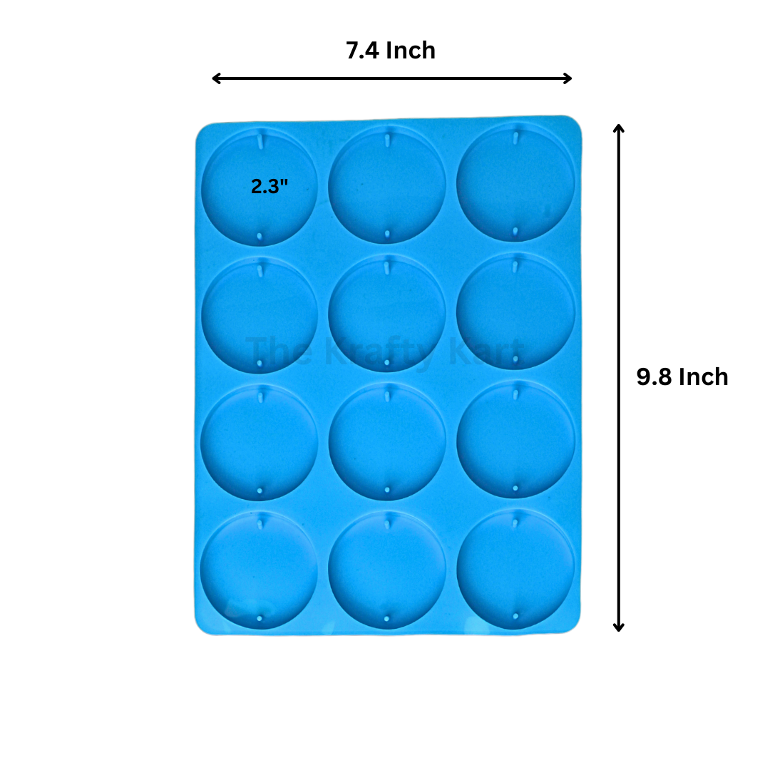 12 in 1 Round Blue Mould
