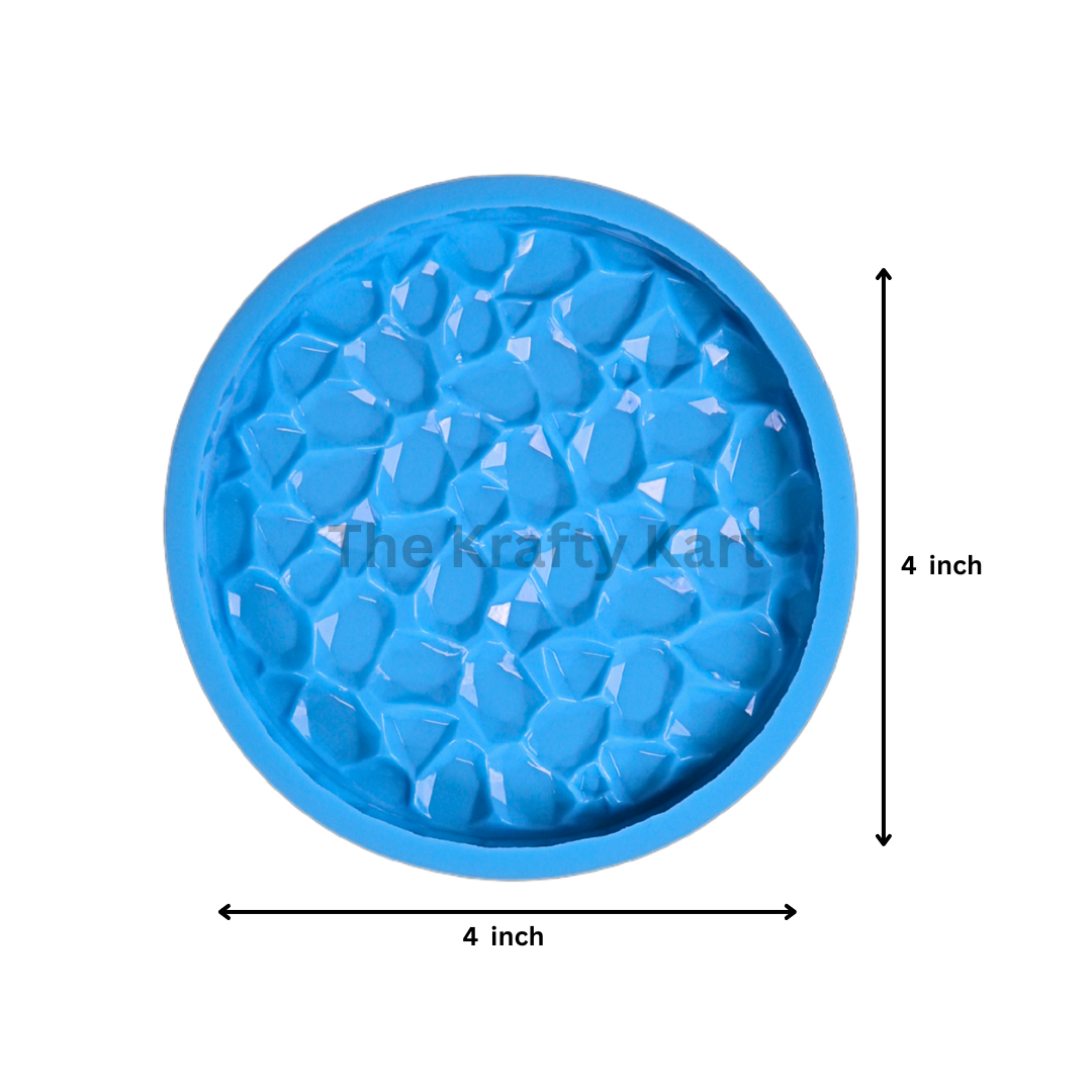 ROUND DRUZZY BLUE MOULD