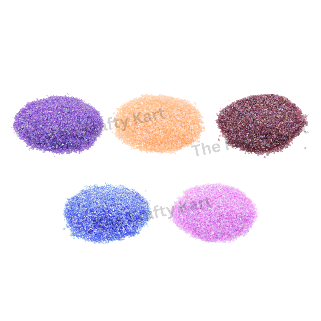 Small Rainbow Glass Granules