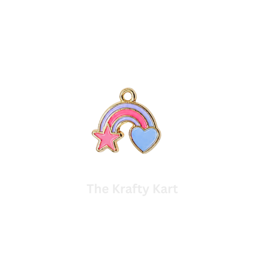 Charm - Rainbow With Star & Heart