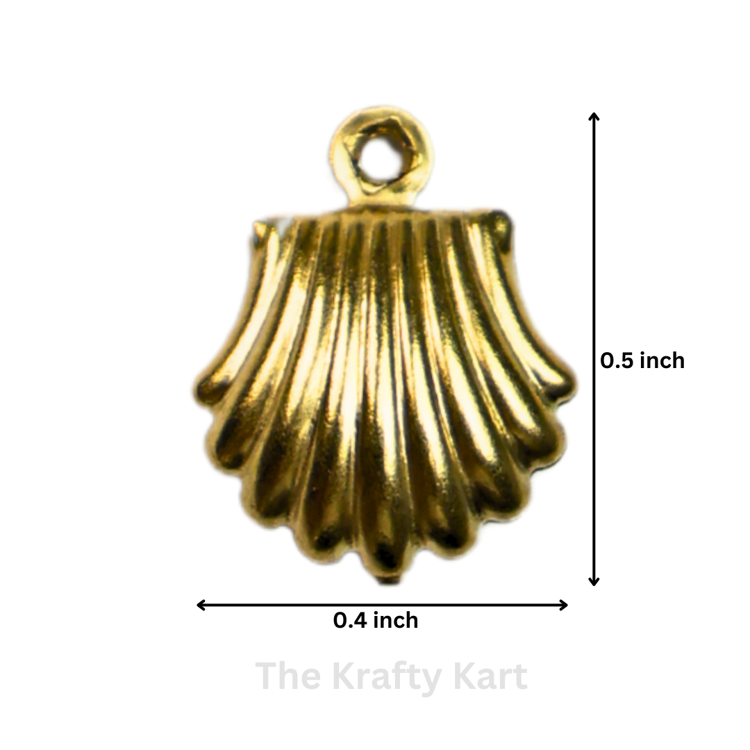 Anti-Tarnish Seashell Charm Pendant