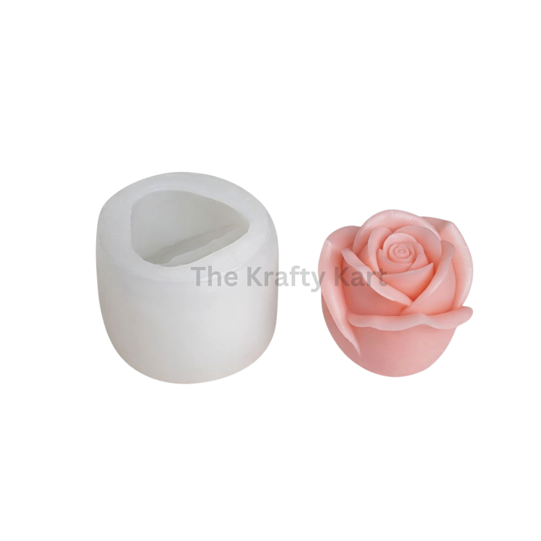 3D Rose Handmade Candle Mould (C)