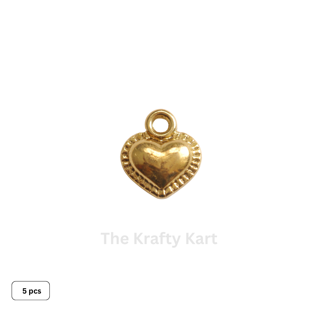 Golden Metal Plastic Charm (5)