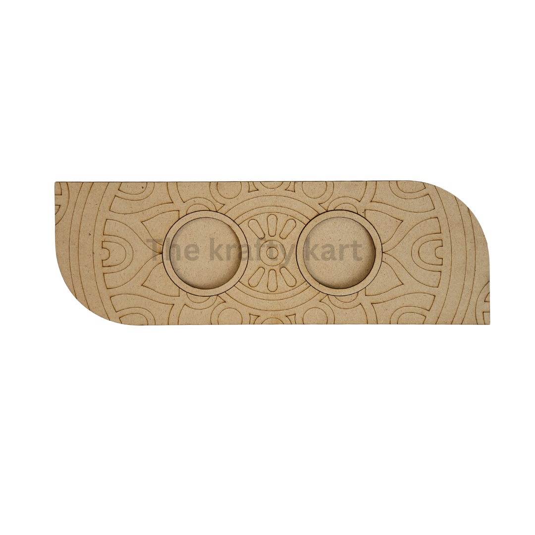MDF Diwali T-Light Holder  (9)
