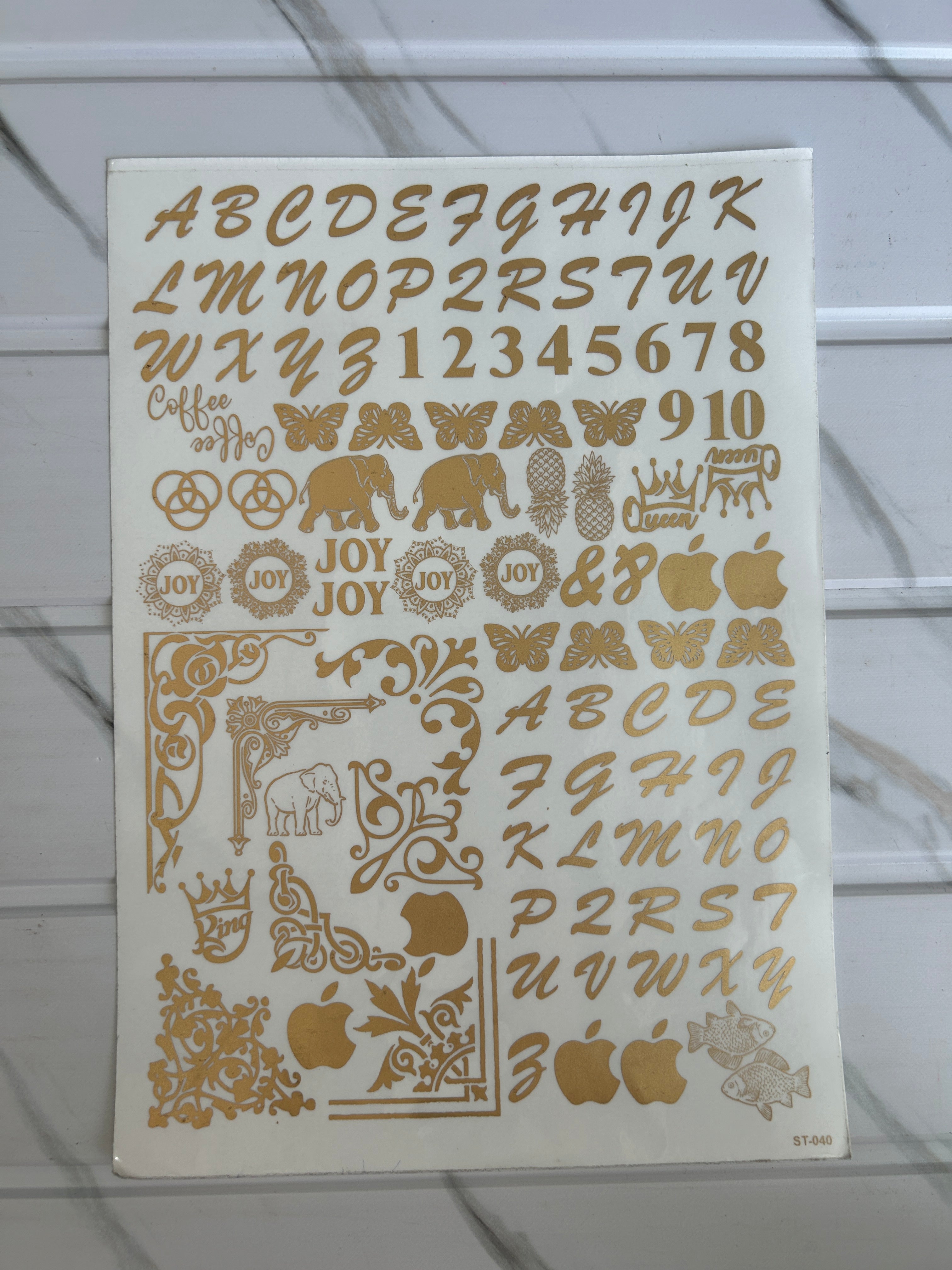 Emboss Sticker 13