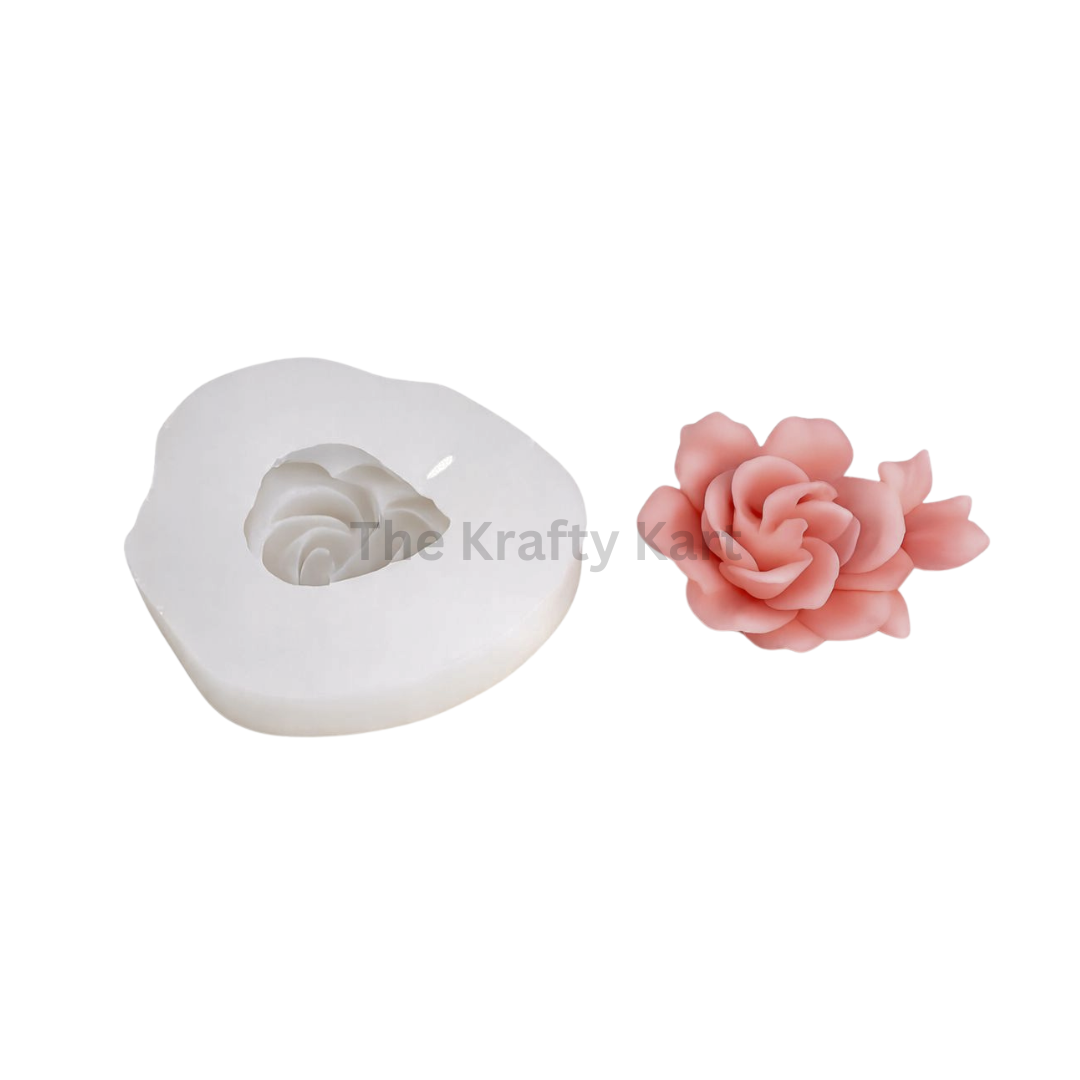 3D Rose Handmade Candle Mould (A)