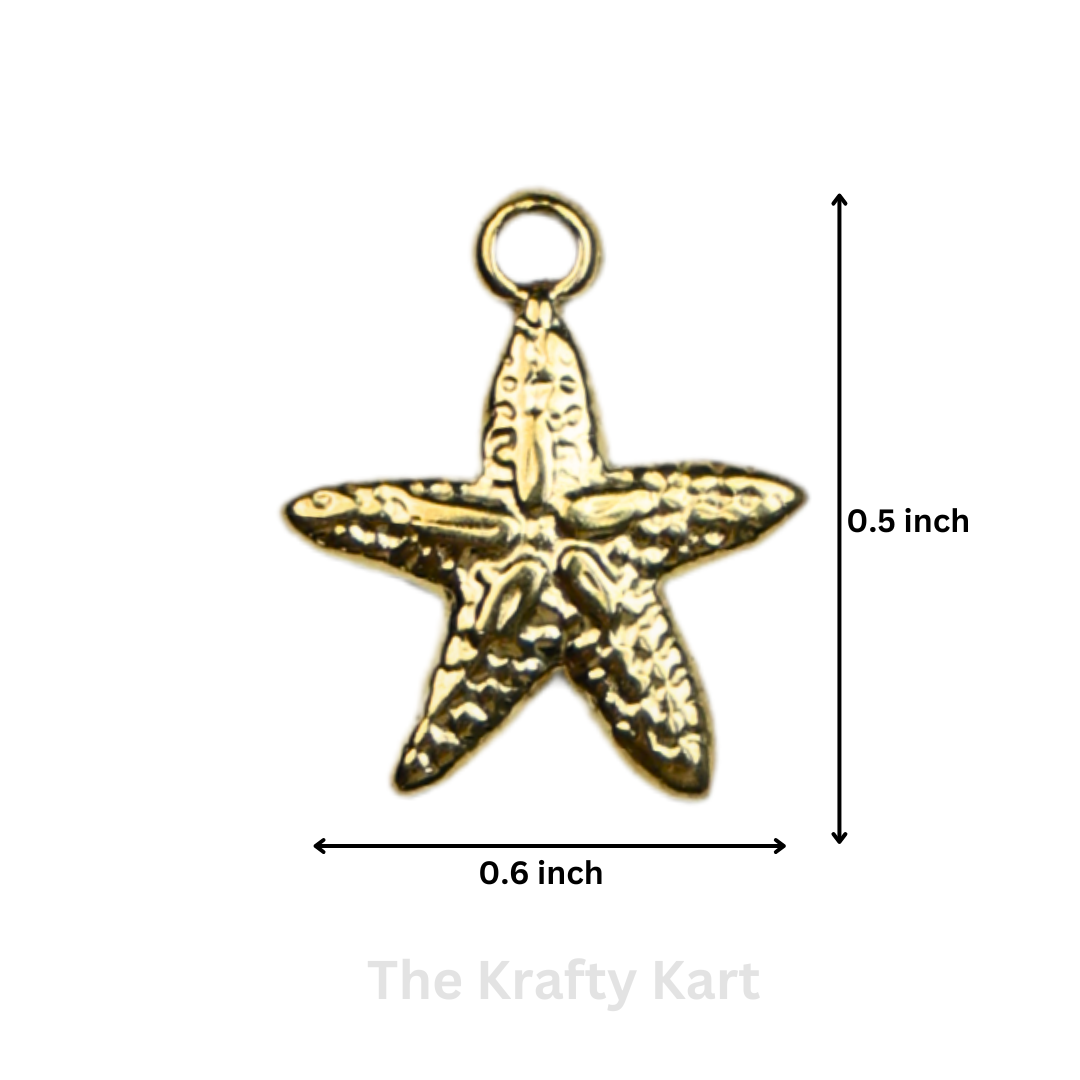 Anti-Tarnish Starfish Charm Pendant