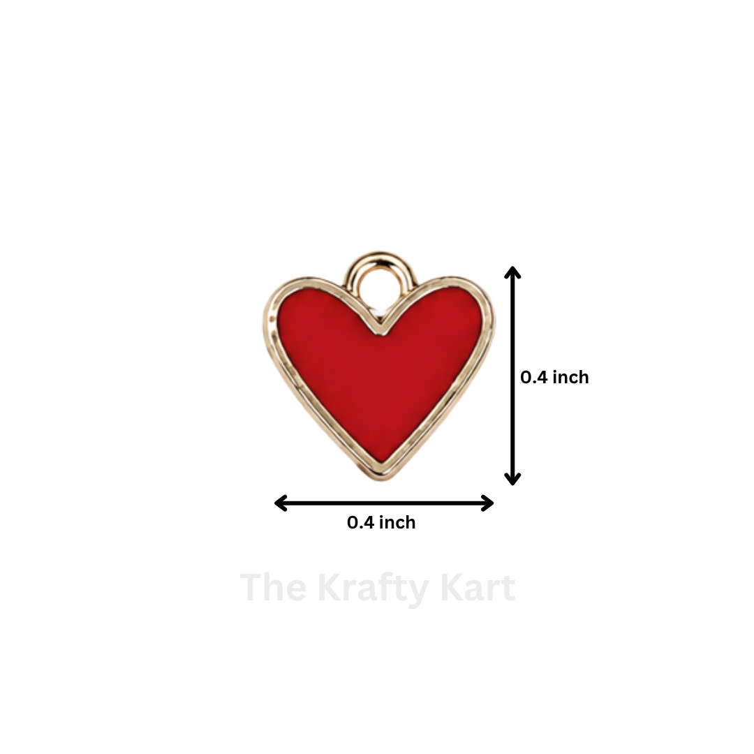 Anti-Tarnish Heart Charm Pendant (N)