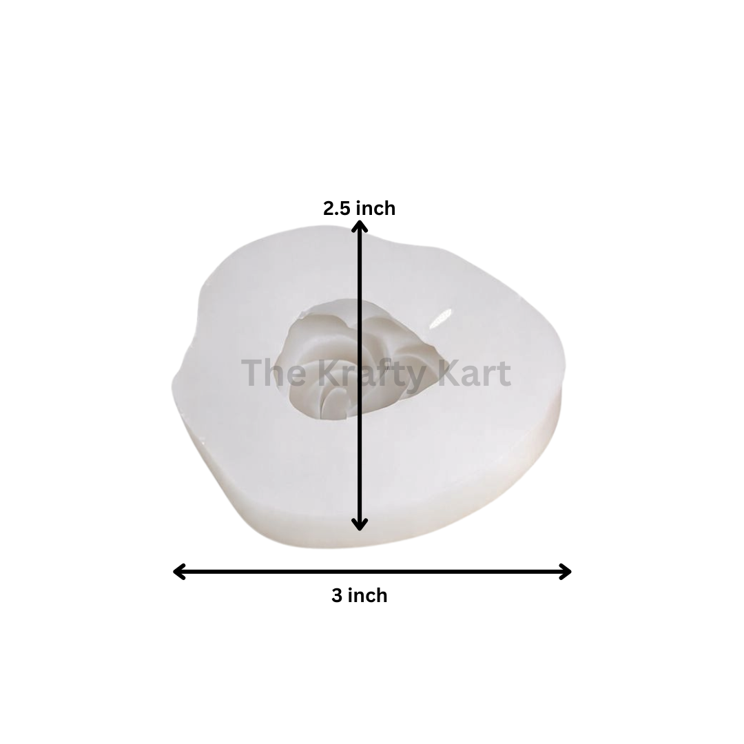 3D Rose Handmade Candle Mould (A)