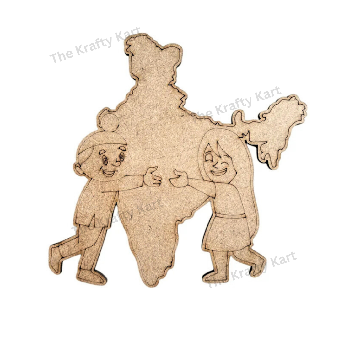 Pre Marked Kids Hugging India Mdf