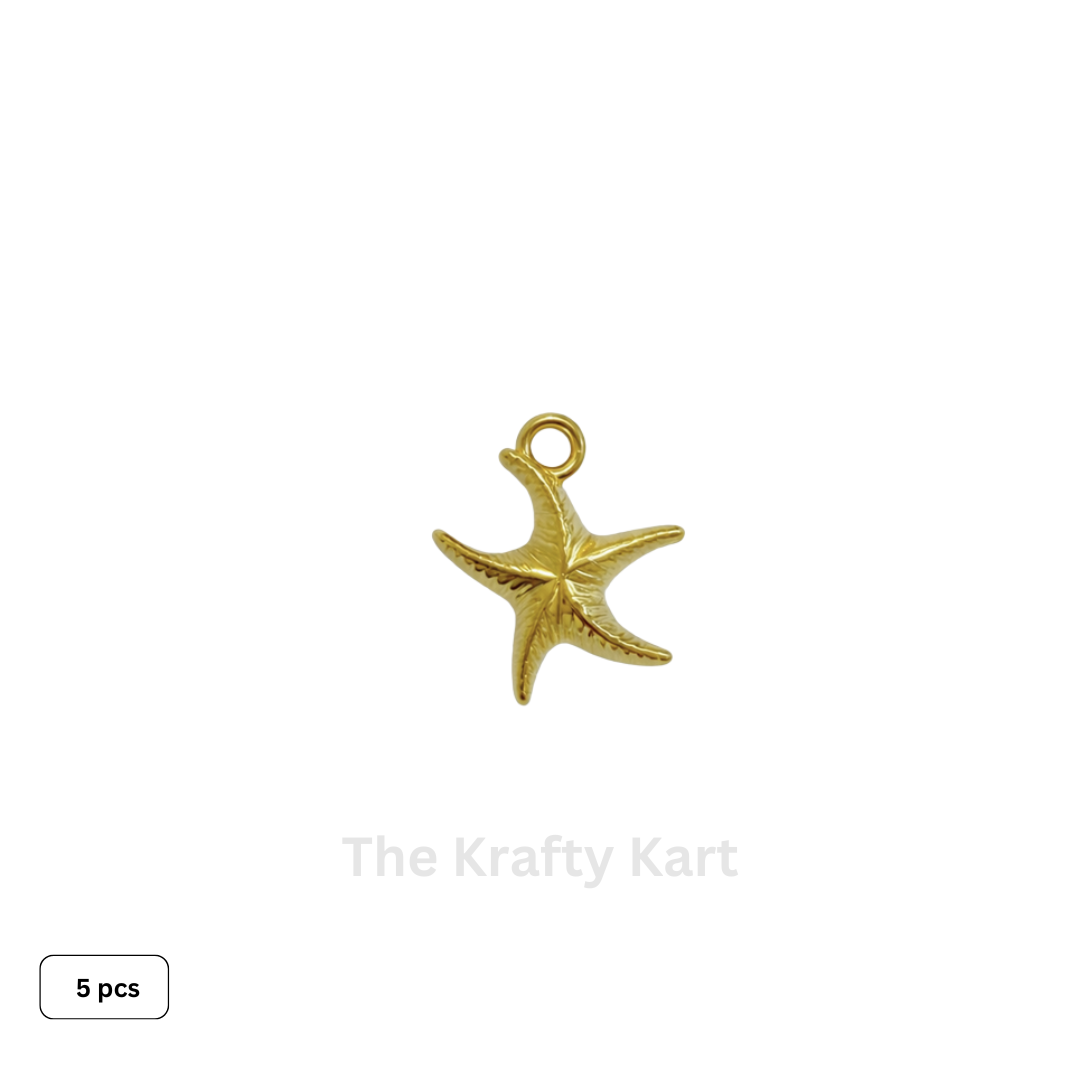 Golden Metal Plastic Charm (6)