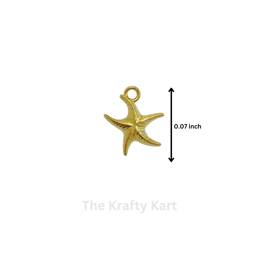 Golden Metal Plastic Charm (6)