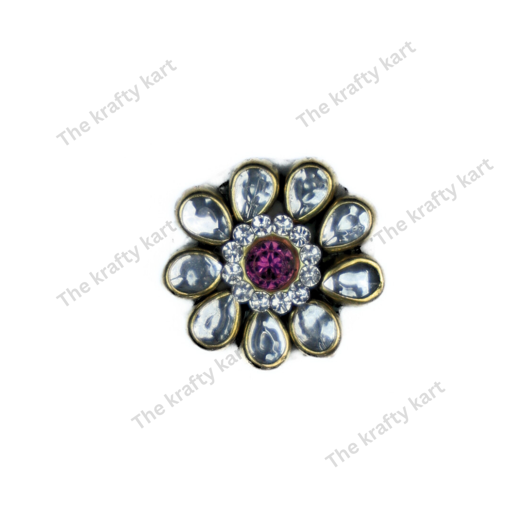 Flower Kundan Patch