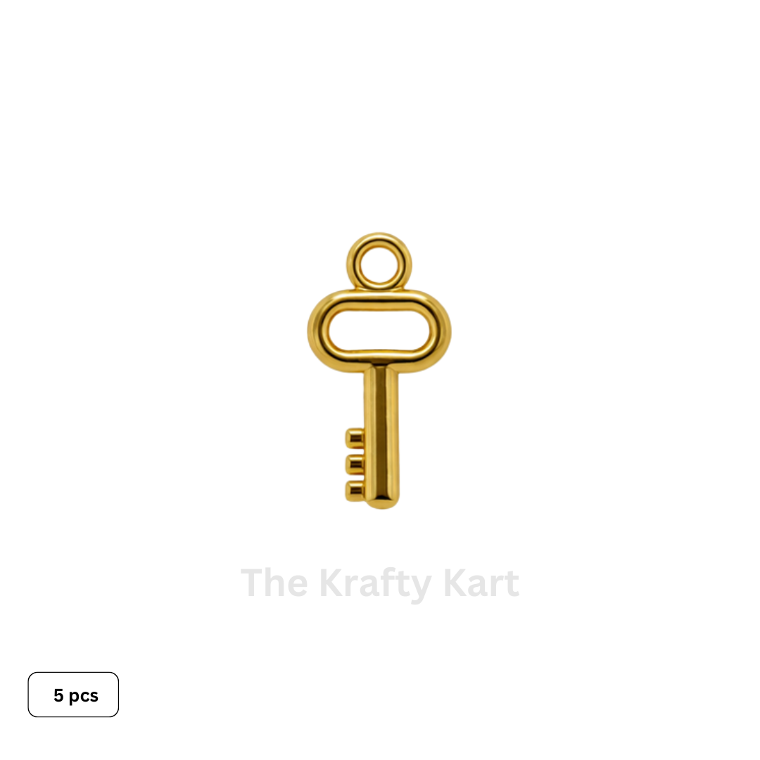 Golden Metal Plastic Charm (7)