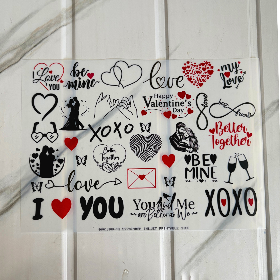 Insert Sheet - Love Sheet