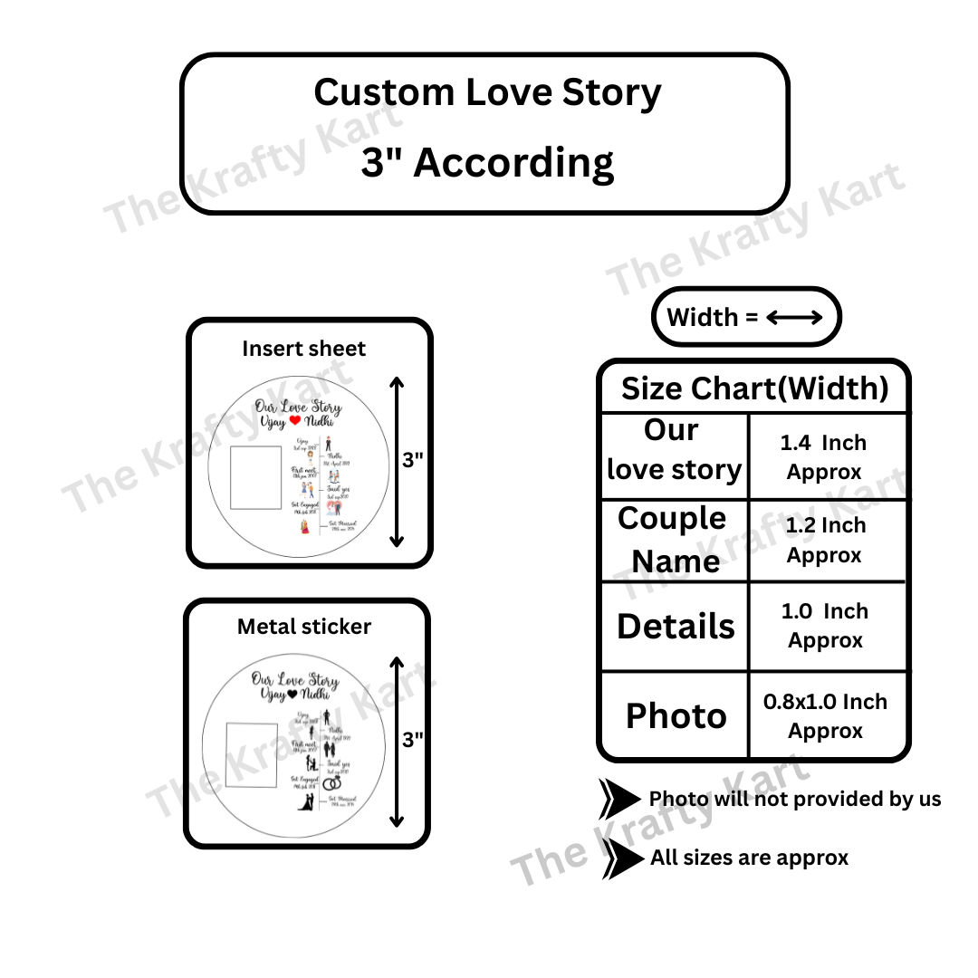 Custom Love Story Frame