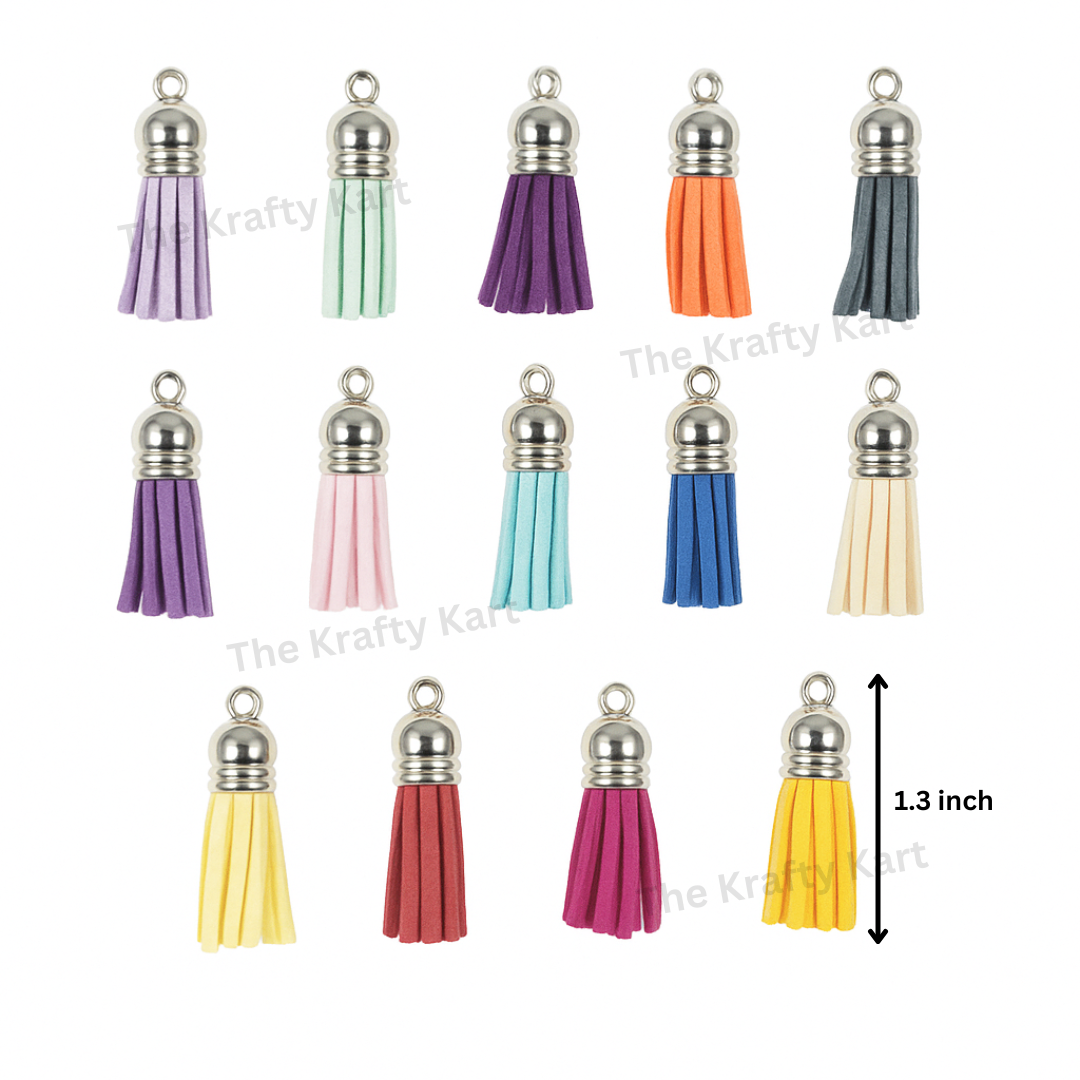 Silver Cap Tassels (10pcs)