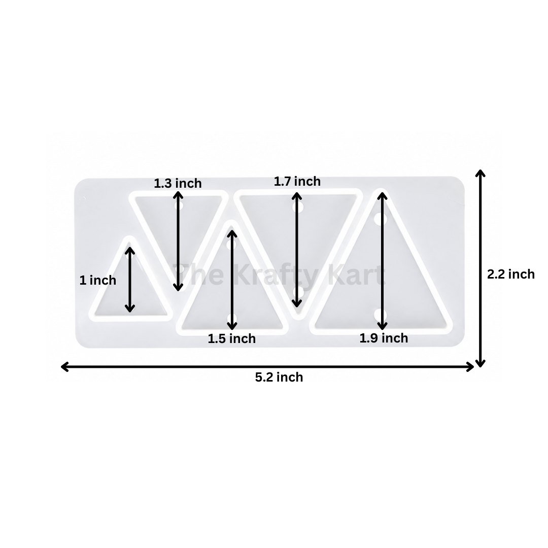 5 Cavity Triangle Jewellery & Rakhi Mould