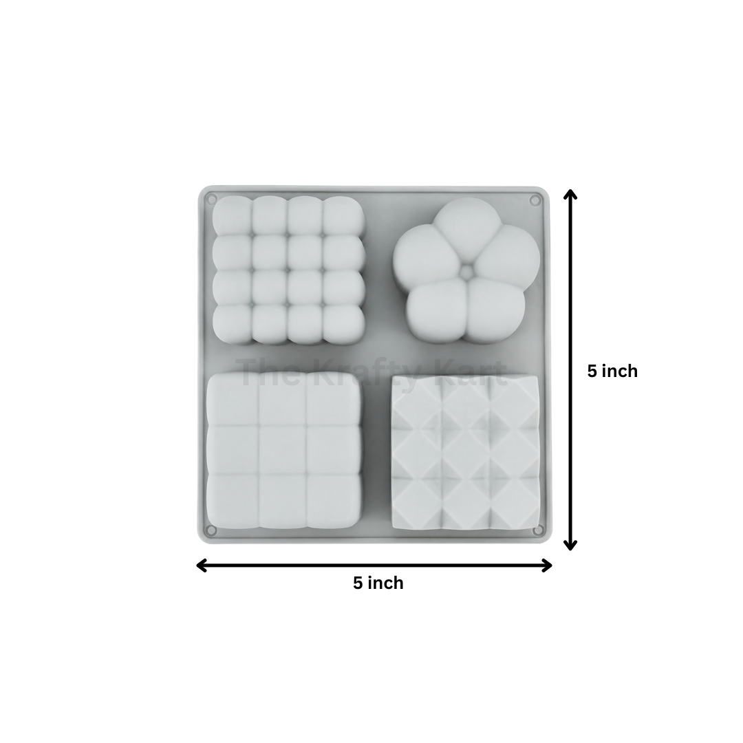 Rubic Cube/ Bubble Candle Mould