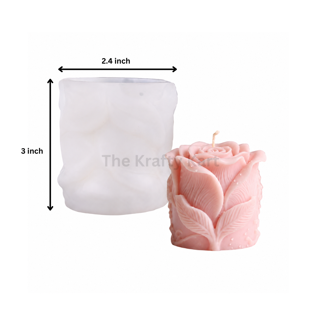 Rose Pillar Candle Mould