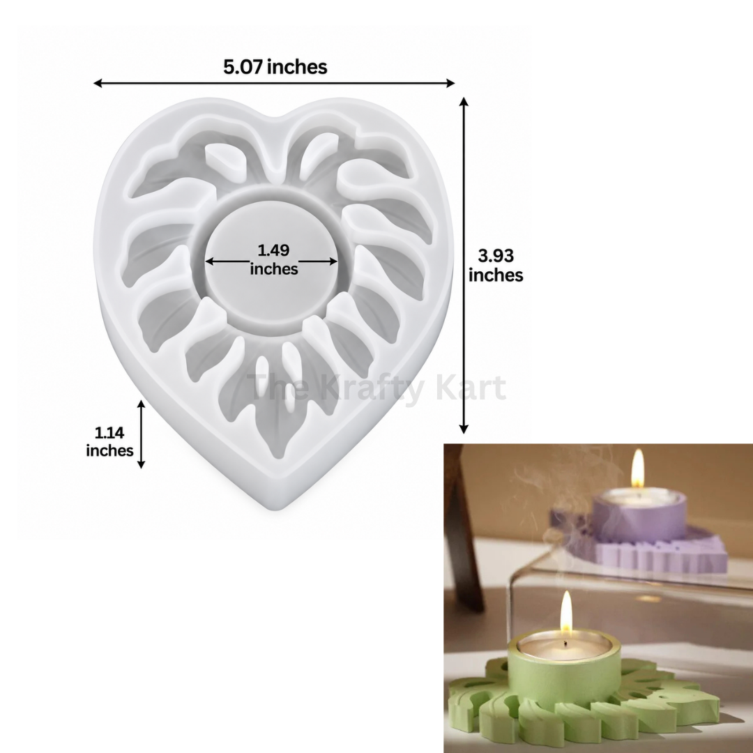 Ember Leaf T-Light Holder Mould