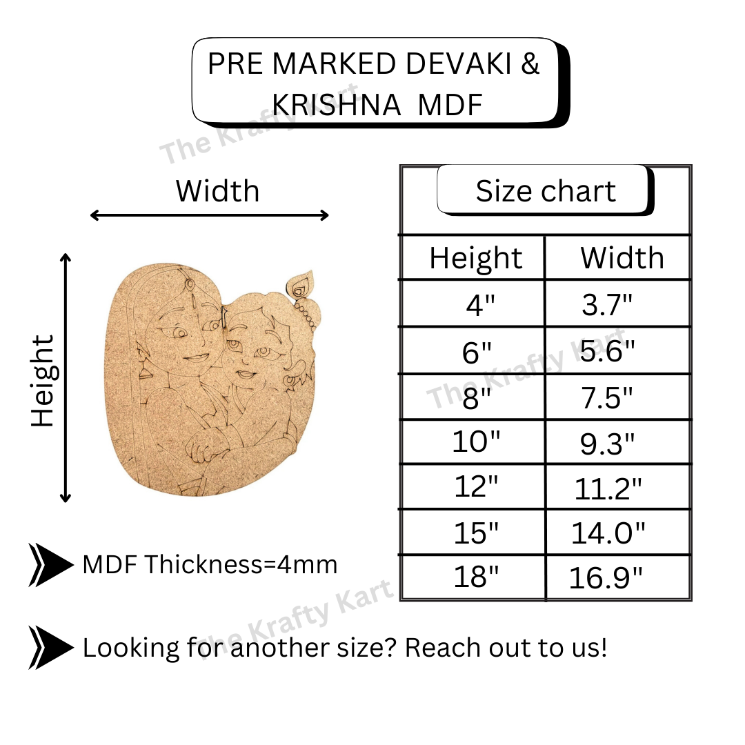Pre Marked Devaki & Krishna Mdf