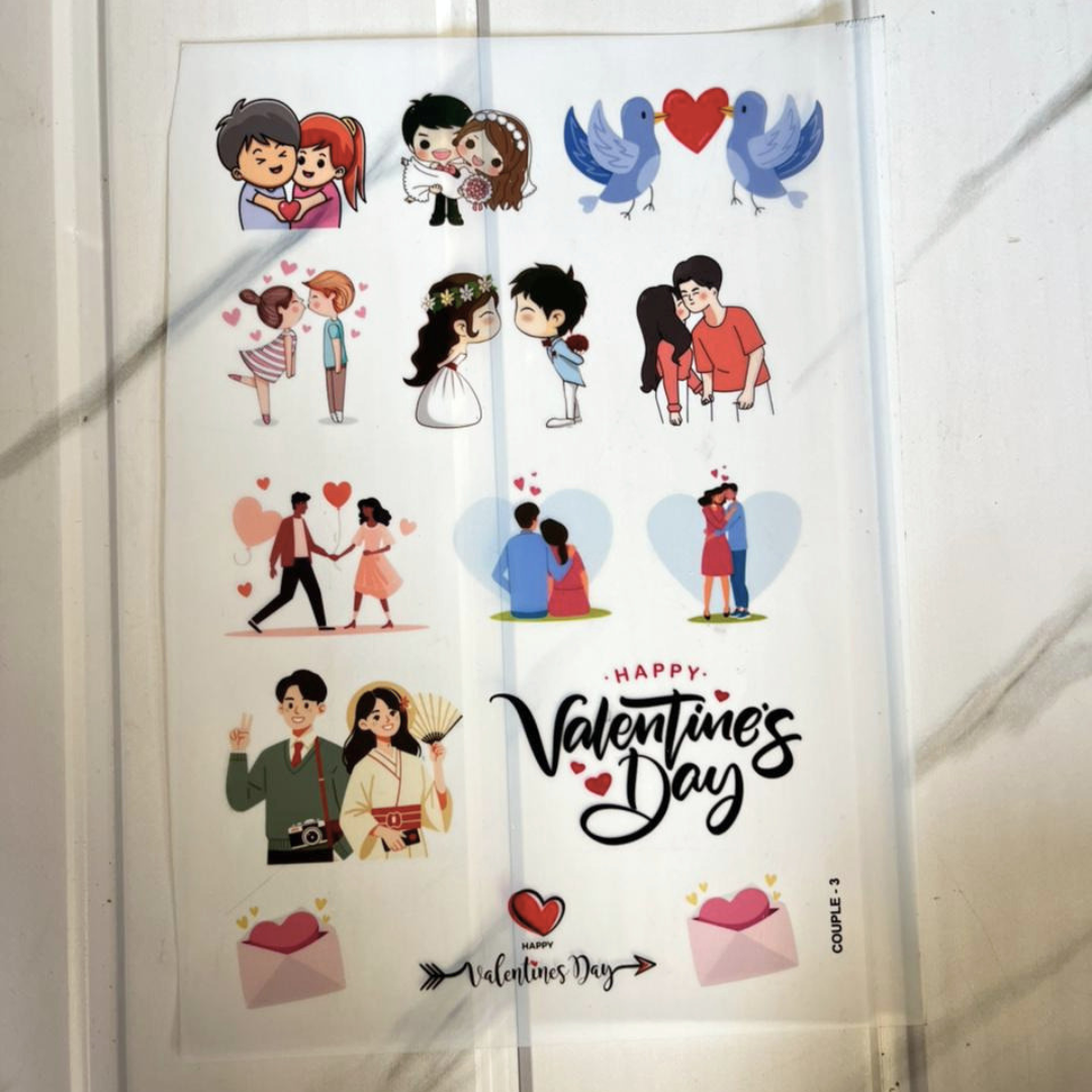 Insert Sheet - Cartoon Couple (C)
