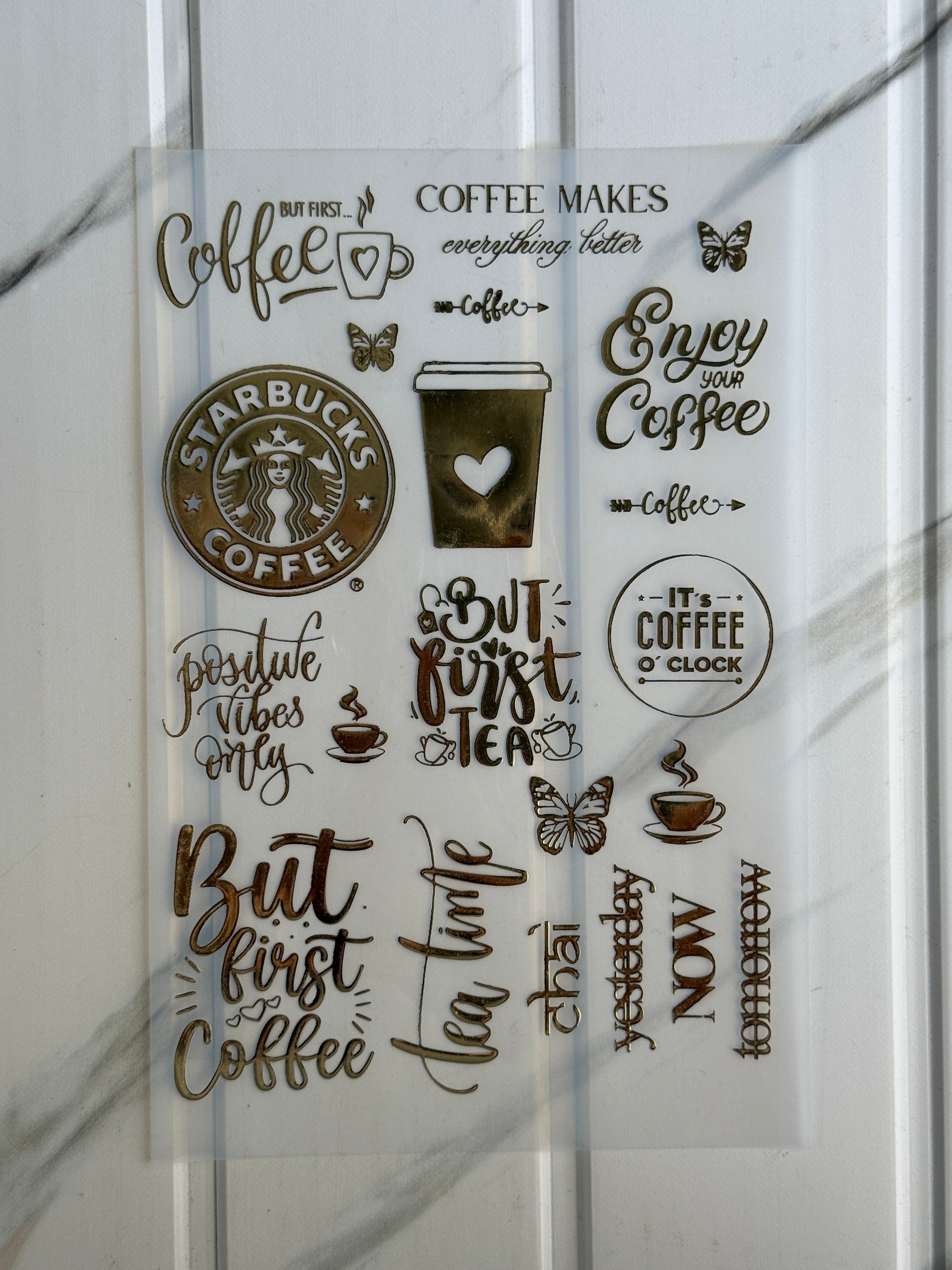 Golden Embossed Insert Sheet (D)