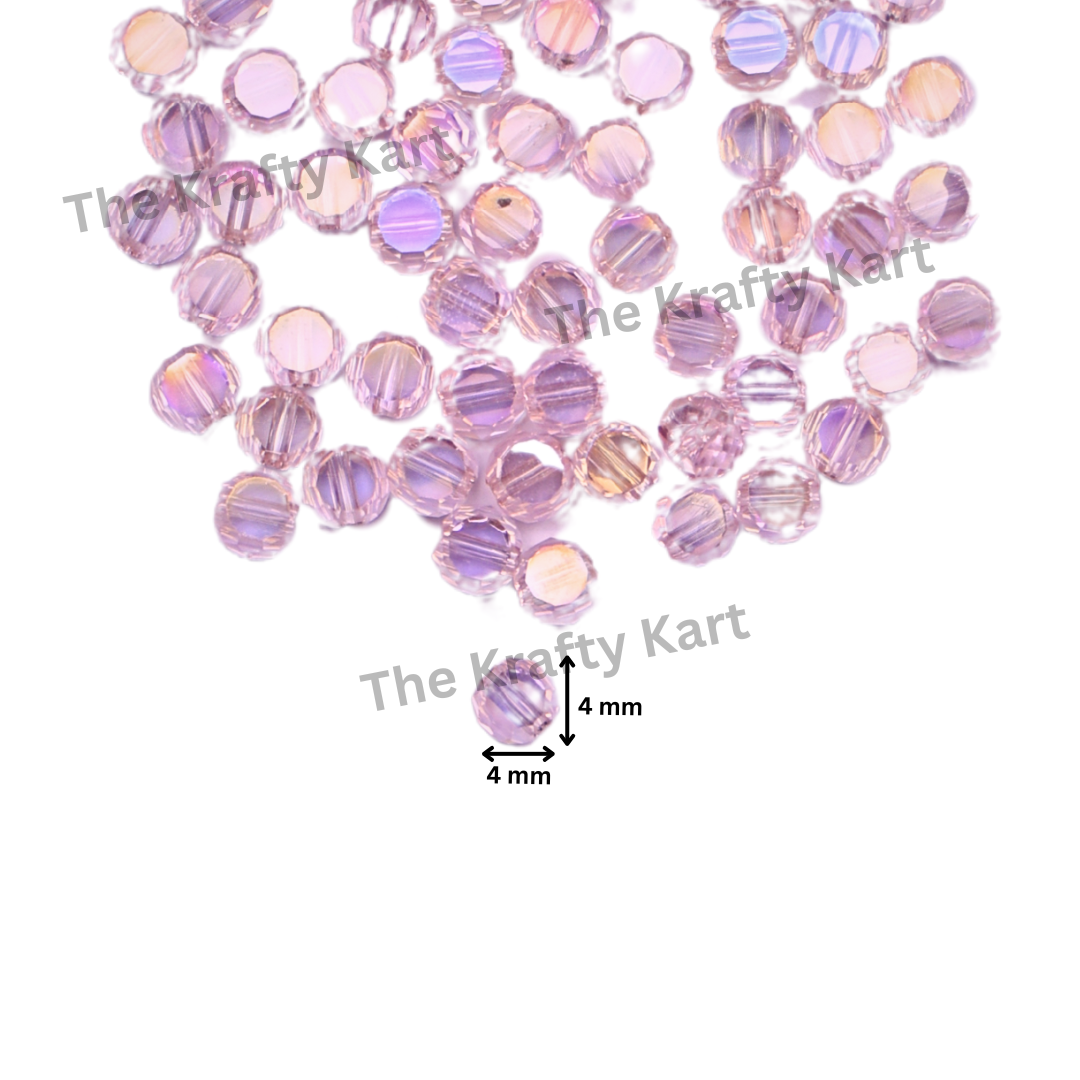 Octagon Crystal Beads (4mm)