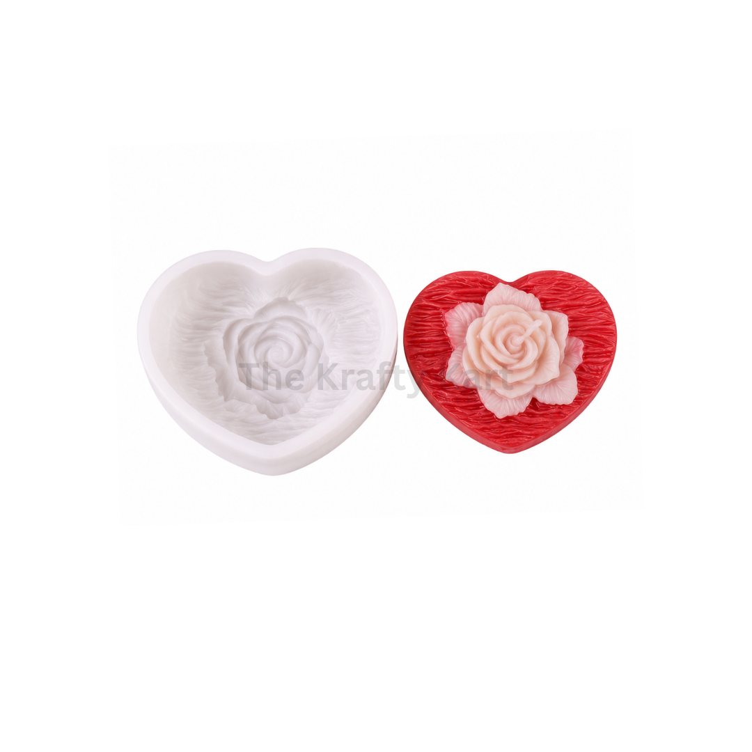 Love Heart Candle Mould
